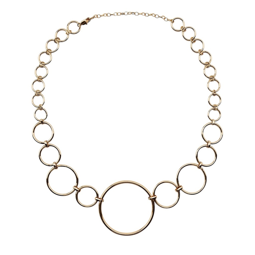 ZARA Gold Metal Circle Belt - Picture 2 of 4